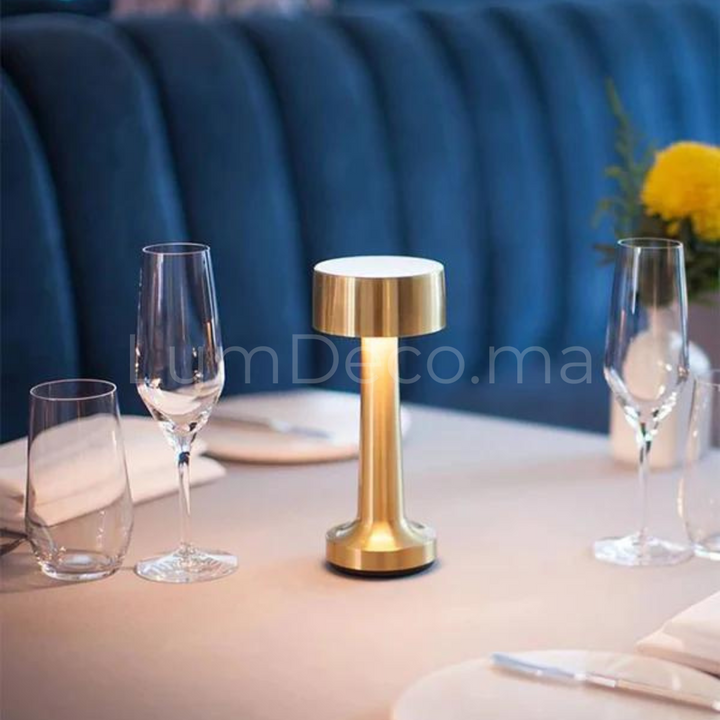 Lampe de table PERLA GOLD rechargeable