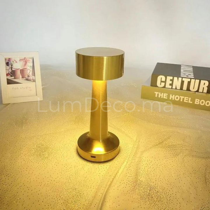 Lampe de table PERLA GOLD rechargeable