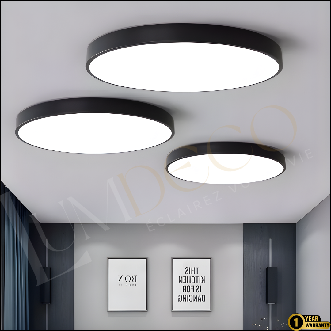 Plafonnier LED ORBIA NOIR- PL004