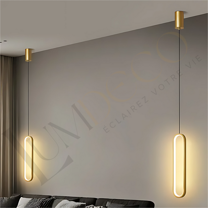 Suspension OVALIGHT Doré SL036