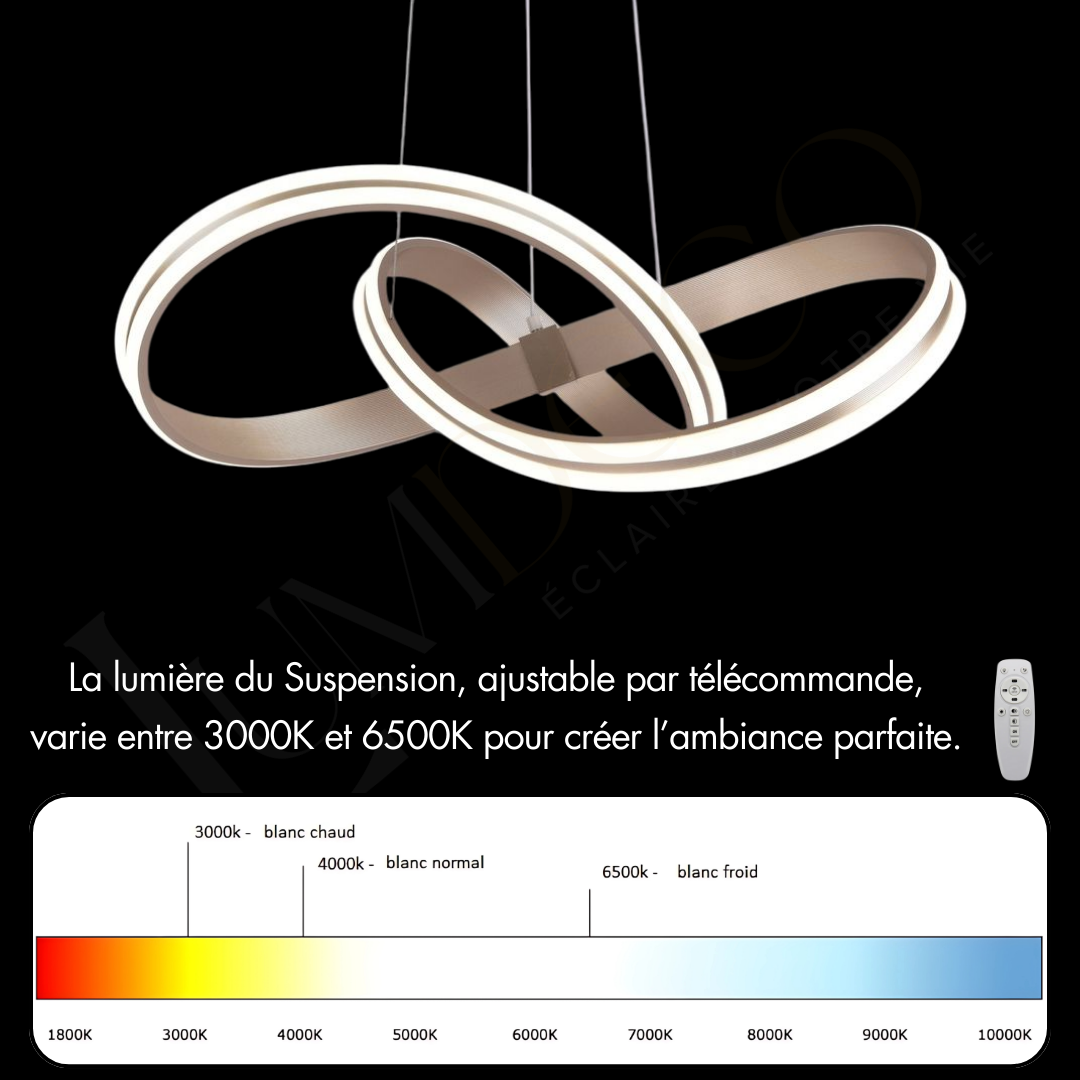 Suspension Infinity Glow Avec Telecommande SL047