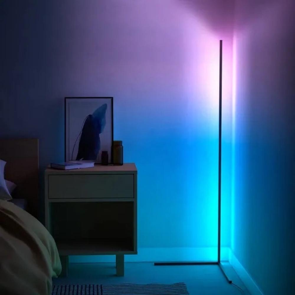 Lampe d'angle Led intelligent RGB avec télécommande et Application Bluetooth LD006