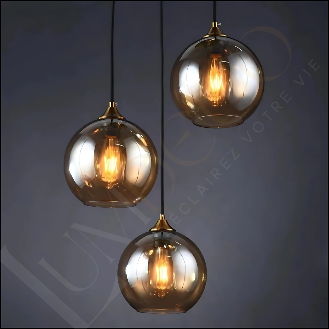 Suspension GLOBE FUMÉ
