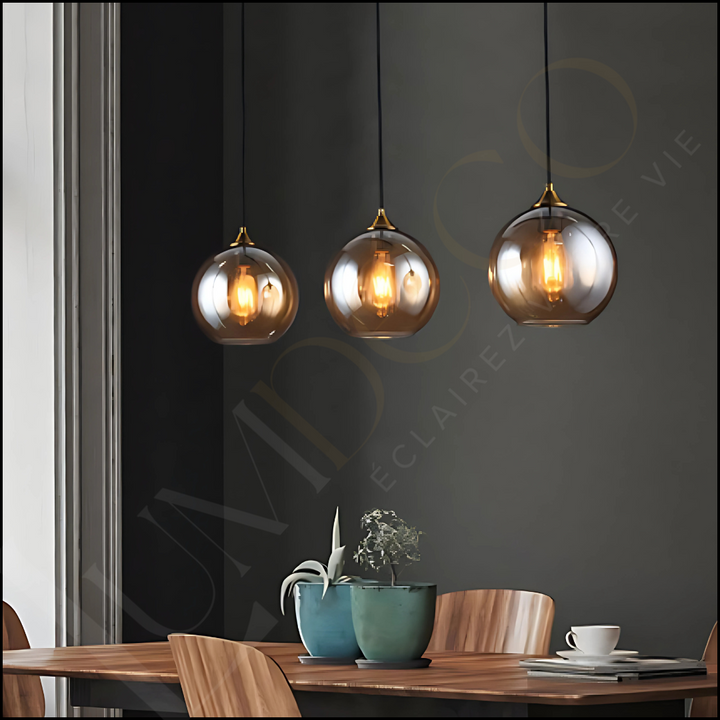 Suspension GLOBE FUMÉ