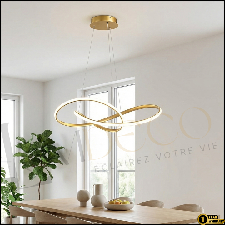 suspension Led olaris dorée SL028