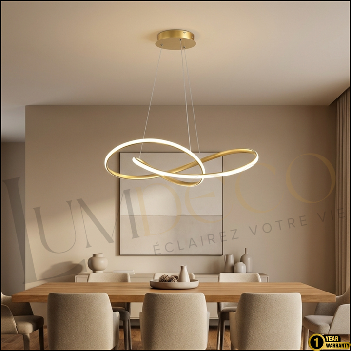 suspension Led olaris dorée SL028