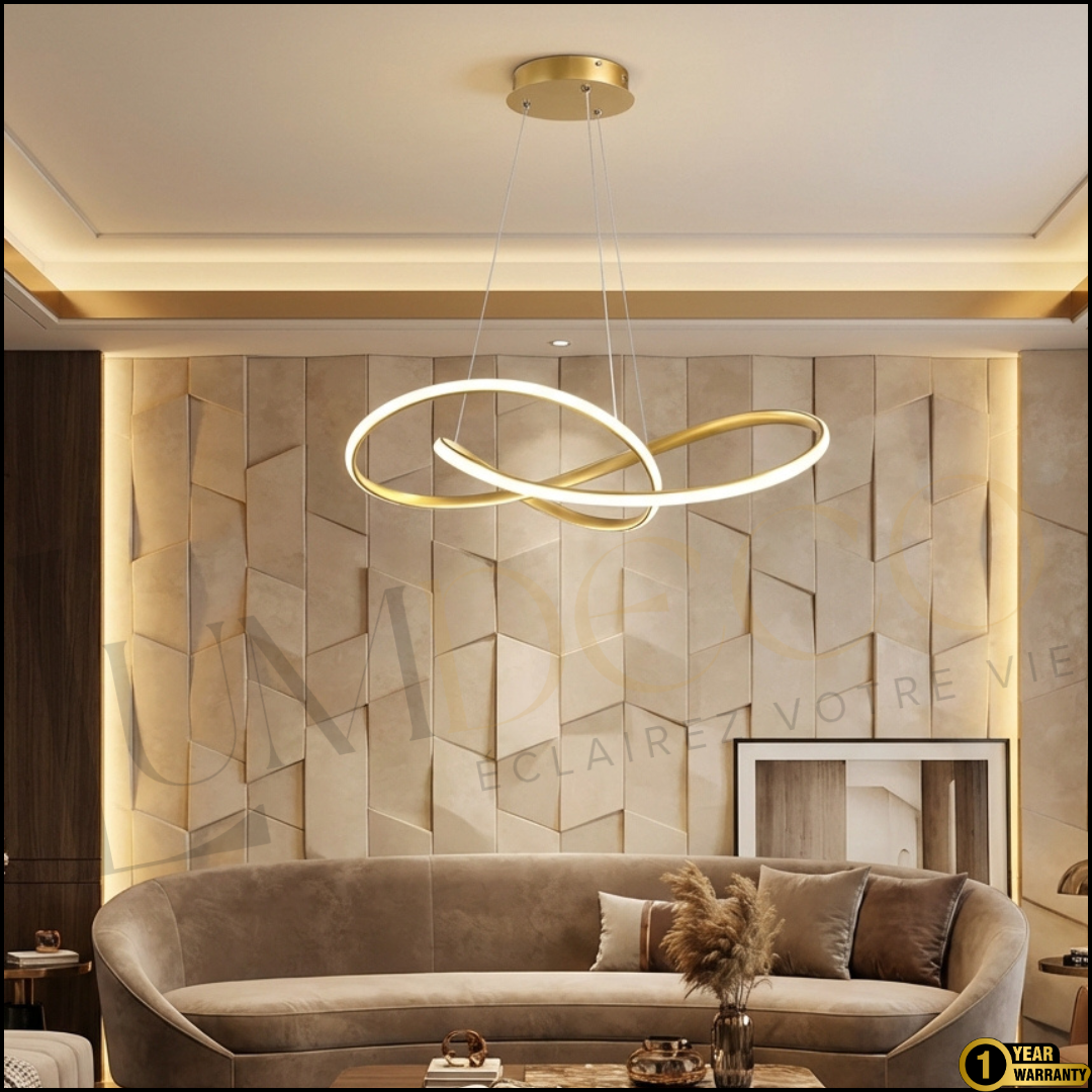 suspension Led olaris dorée SL028