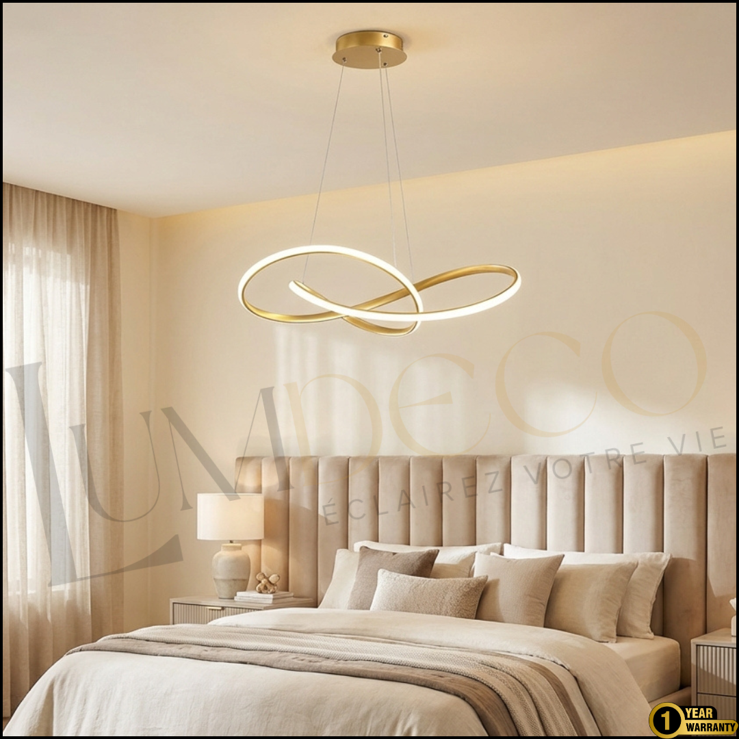 suspension Led olaris dorée SL028