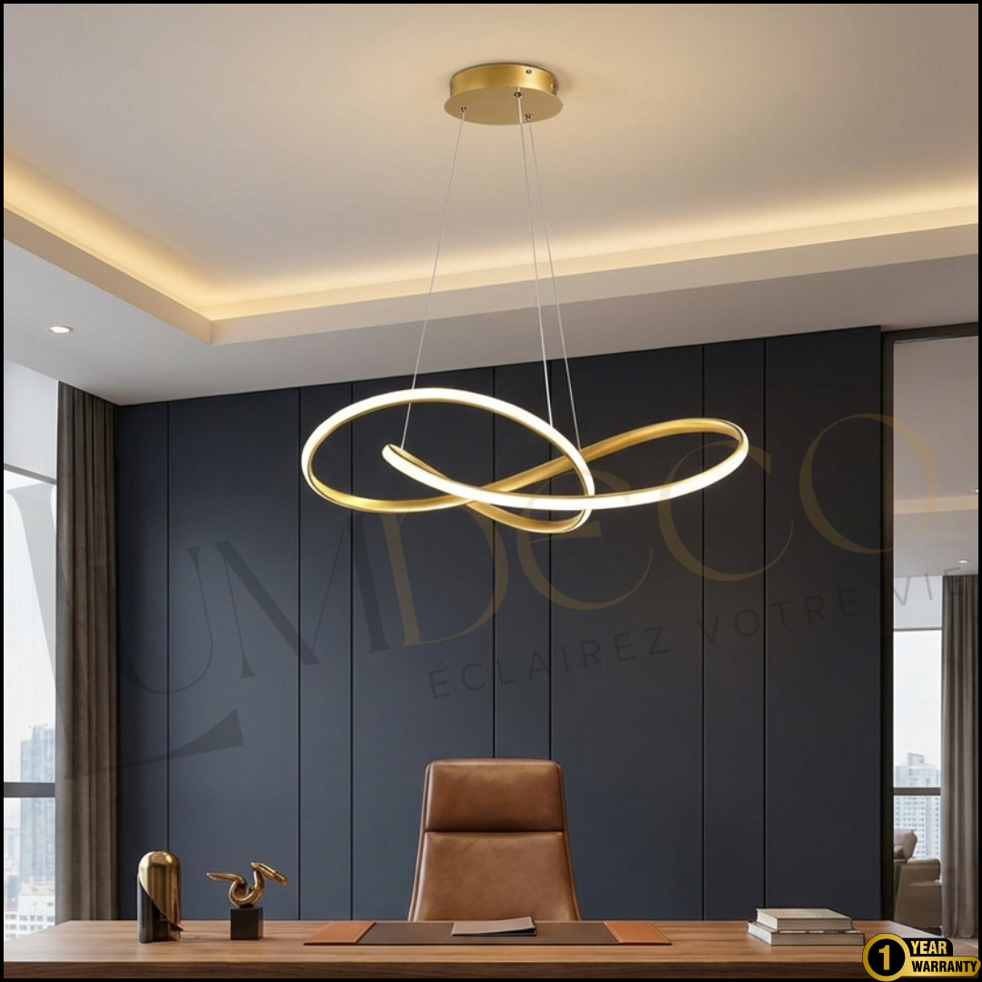 suspension Led olaris dorée SL028