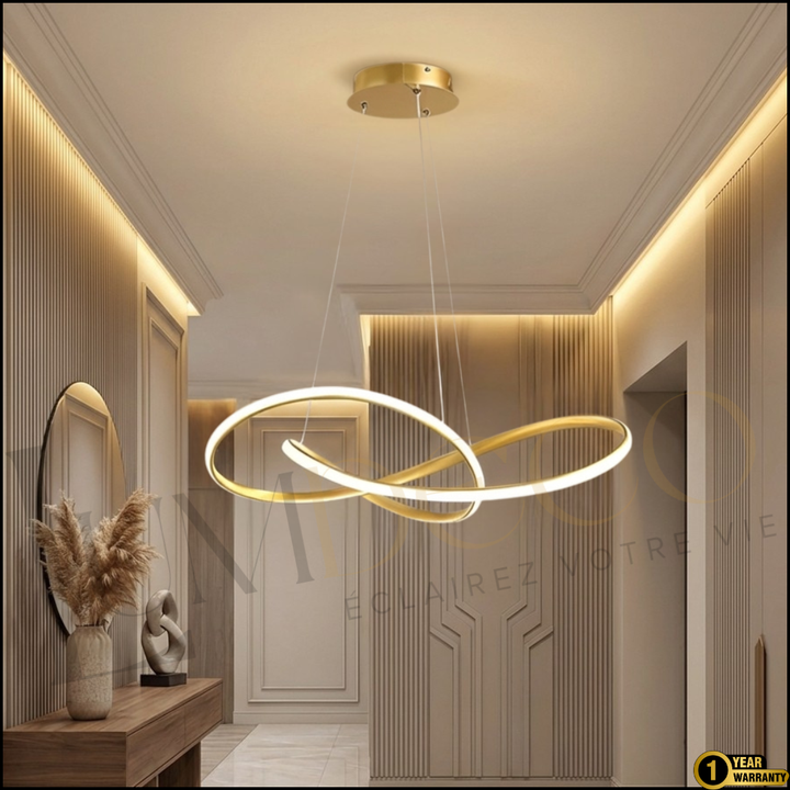 suspension Led olaris dorée SL028