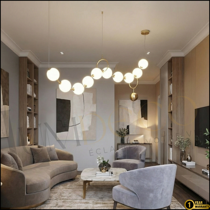 Suspension Sphères Lumineuses