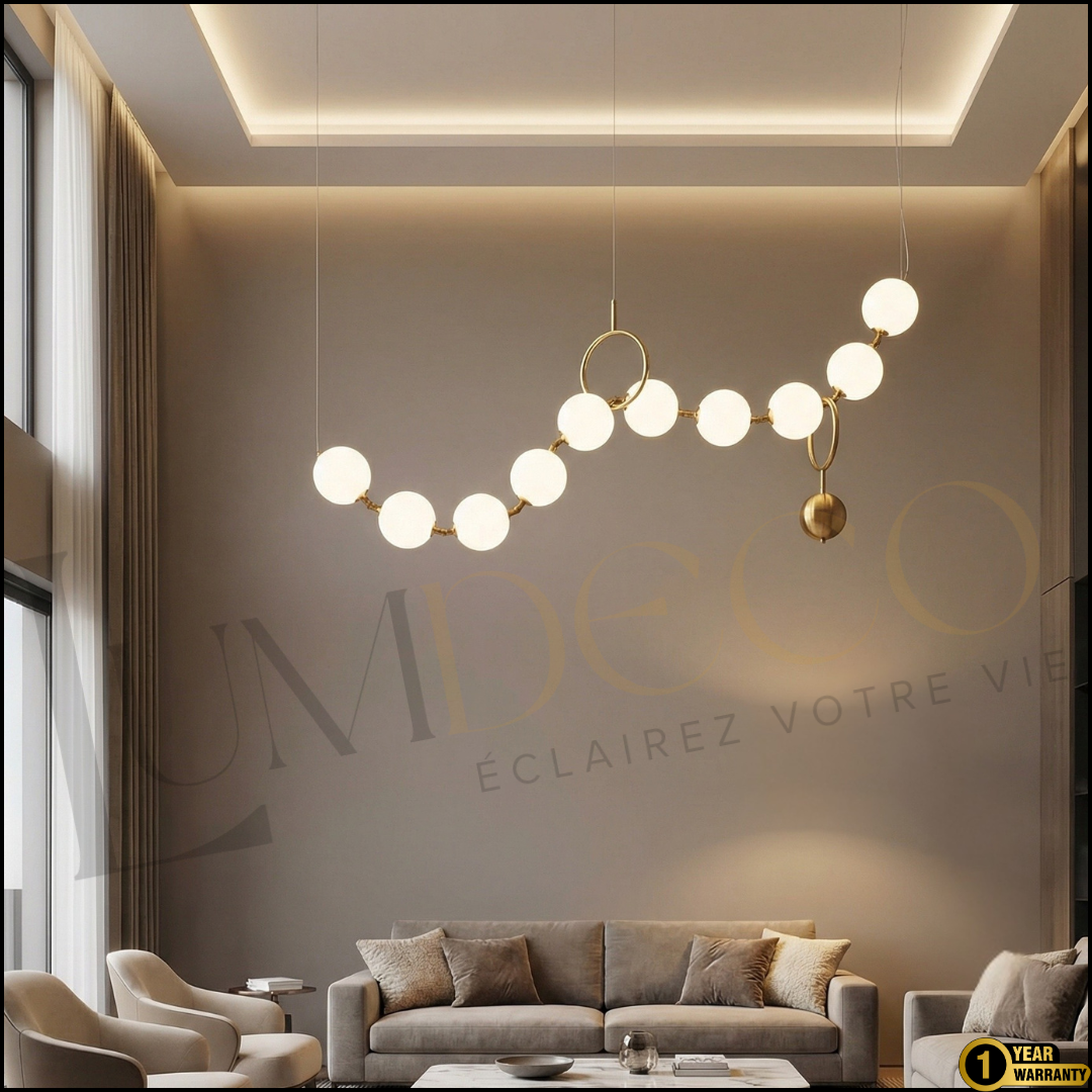 Suspension Sphères Lumineuses