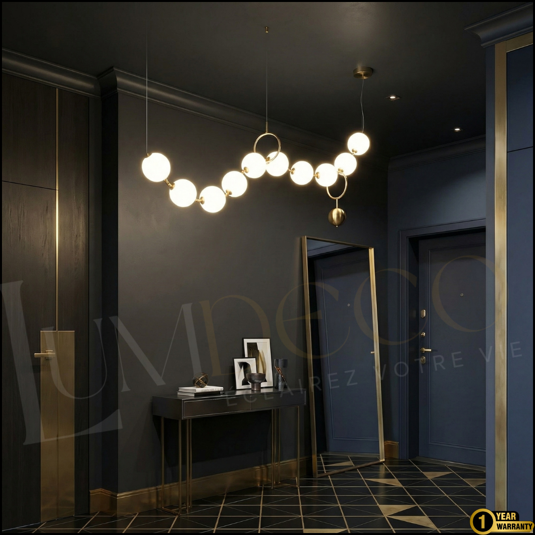 Suspension Sphères Lumineuses