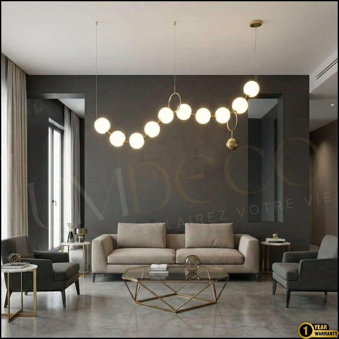 Suspension Sphères Lumineuses