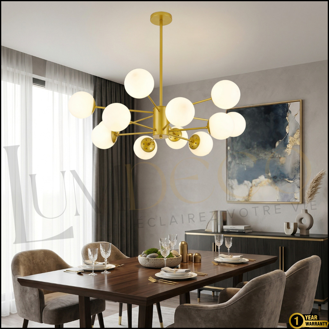 Suspension Vicana 12 Boule Blanche SS019