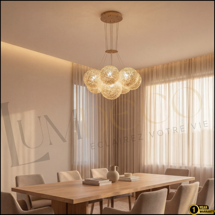 Suspension BOULE DE NEIGE 7 Boules