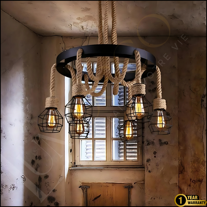 Suspension Industrielle Rope Cage-SS021