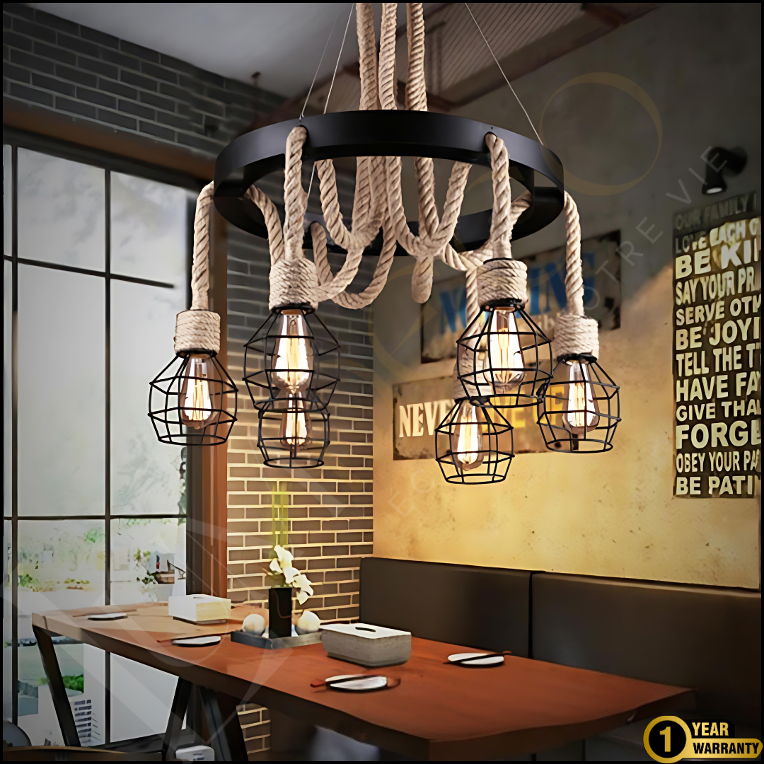 Suspension Industrielle Rope Cage-SS021