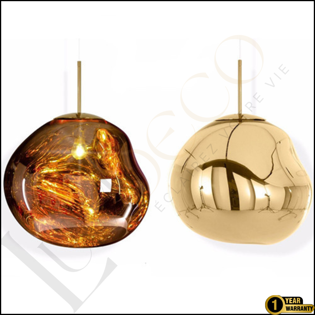 Suspension Magma Glass Doré