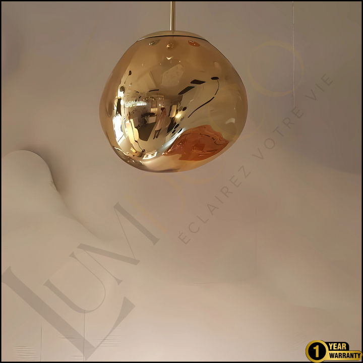 Suspension Magma Glass Doré