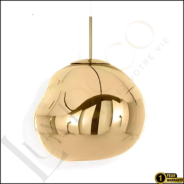 Suspension Magma Glass Doré