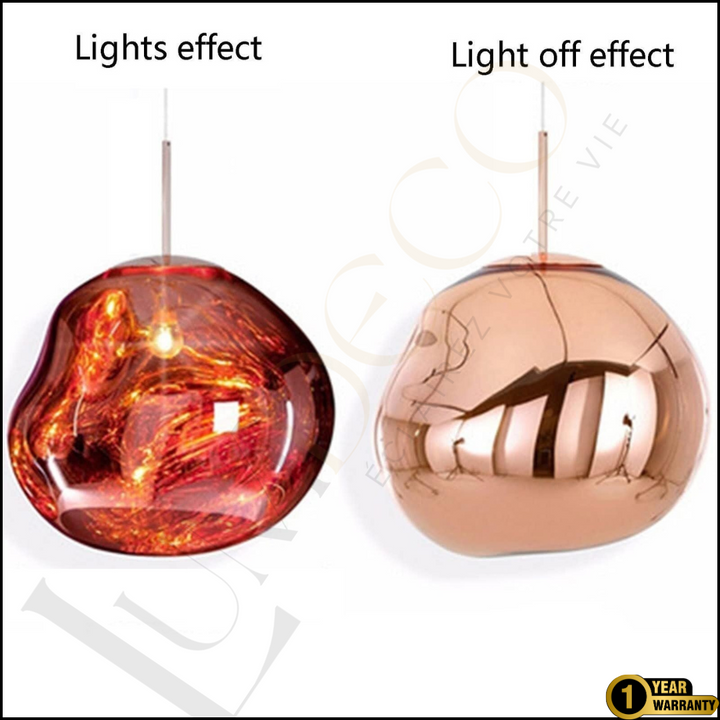 Suspension Magma Glass ROSE GOLD