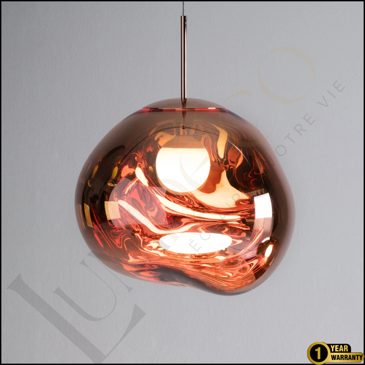 Suspension Magma Glass ROSE GOLD