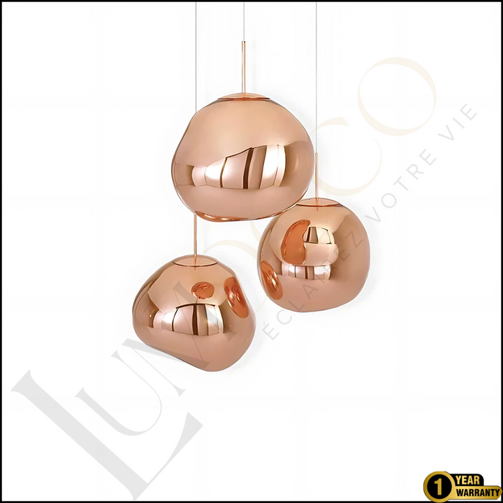 Suspension Magma Glass ROSE GOLD