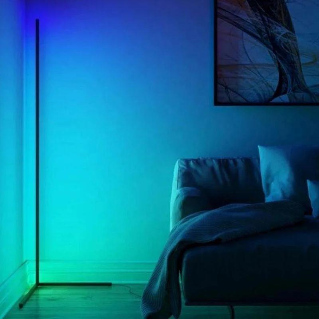 Lampe d'angle Led intelligent RGB avec télécommande et Application Bluetooth LD006