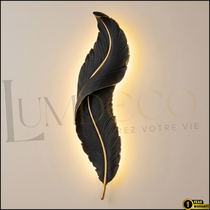 Applique Murale PLUME Noir- SL023