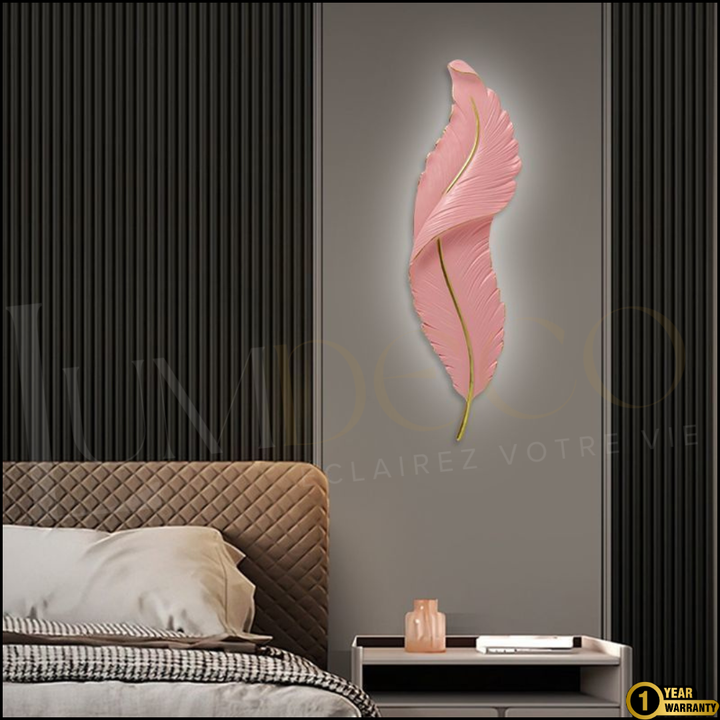 Applique Murale PLUME Rose
