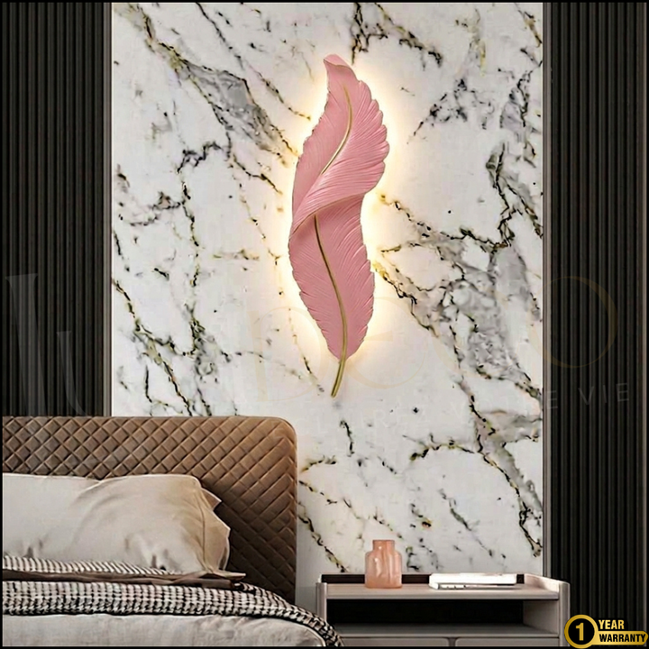 Applique Murale PLUME Rose