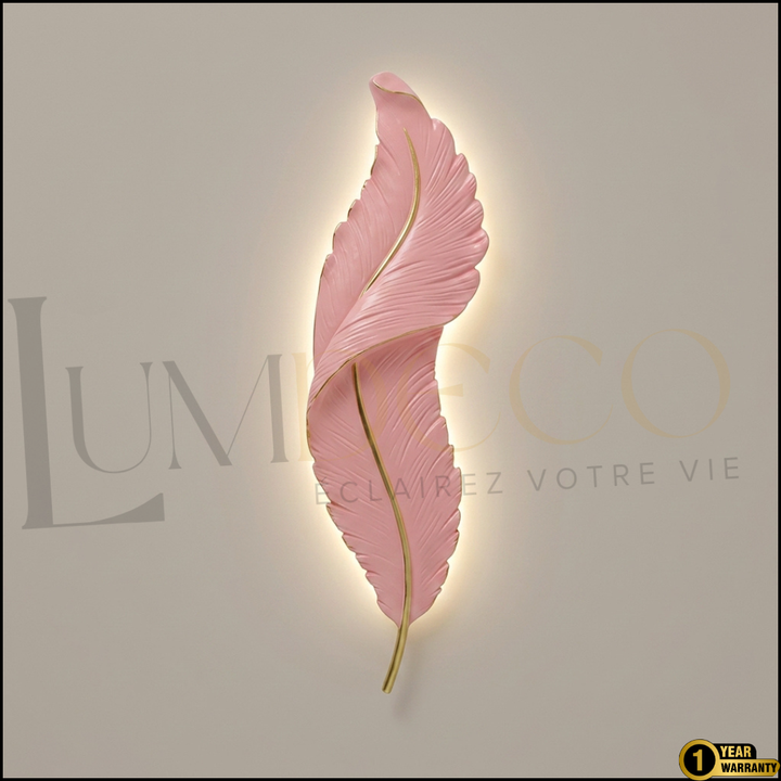 Applique Murale PLUME Rose