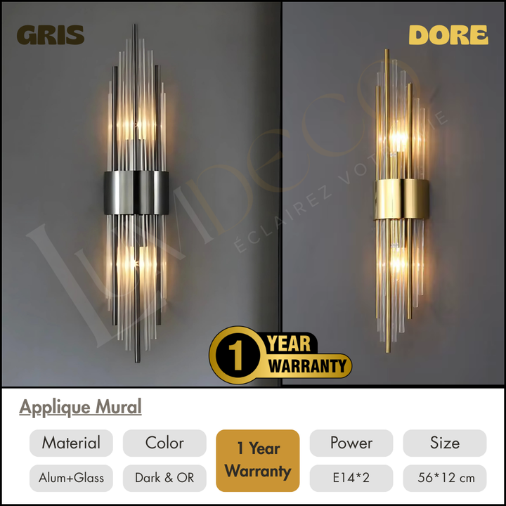 Applique Murale LED VERTIGO – Élégance Architecturale AP116