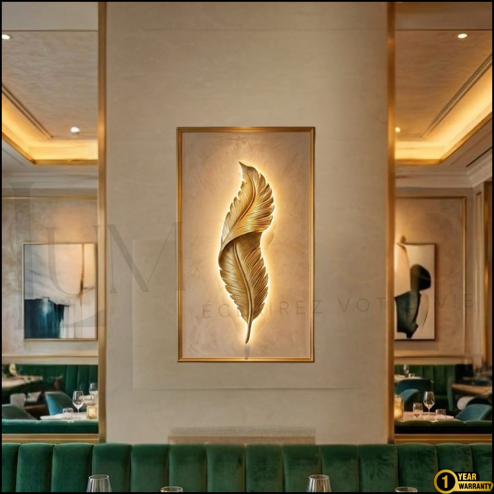 Applique Murale PLUME DORE- AP056