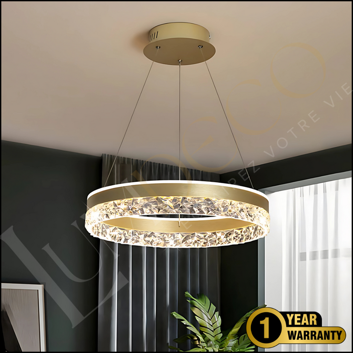 Suspension CRYSTALIA Dorée  – SL109