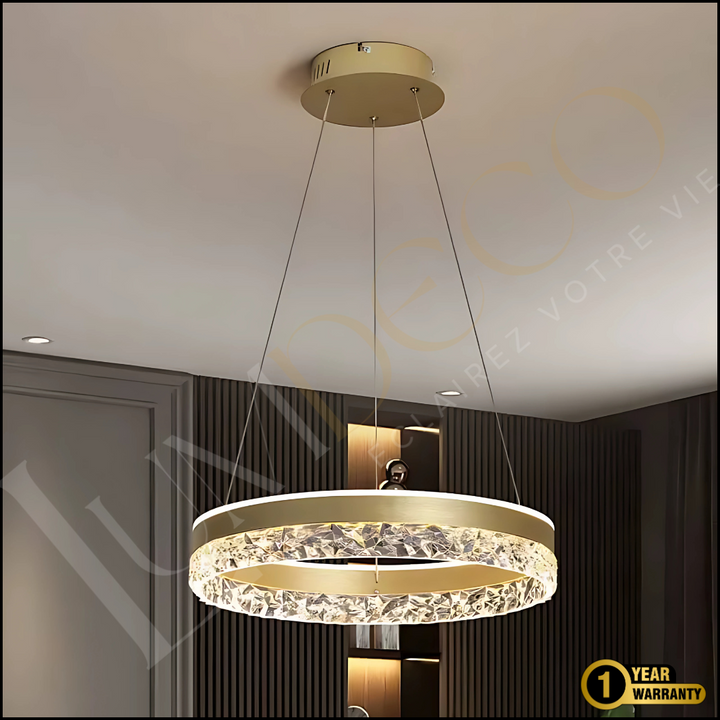 Suspension CRYSTALIA Dorée  – SL109