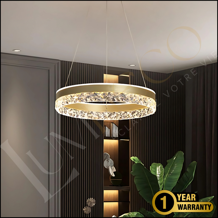 Suspension CRYSTALIA Dorée  – SL109