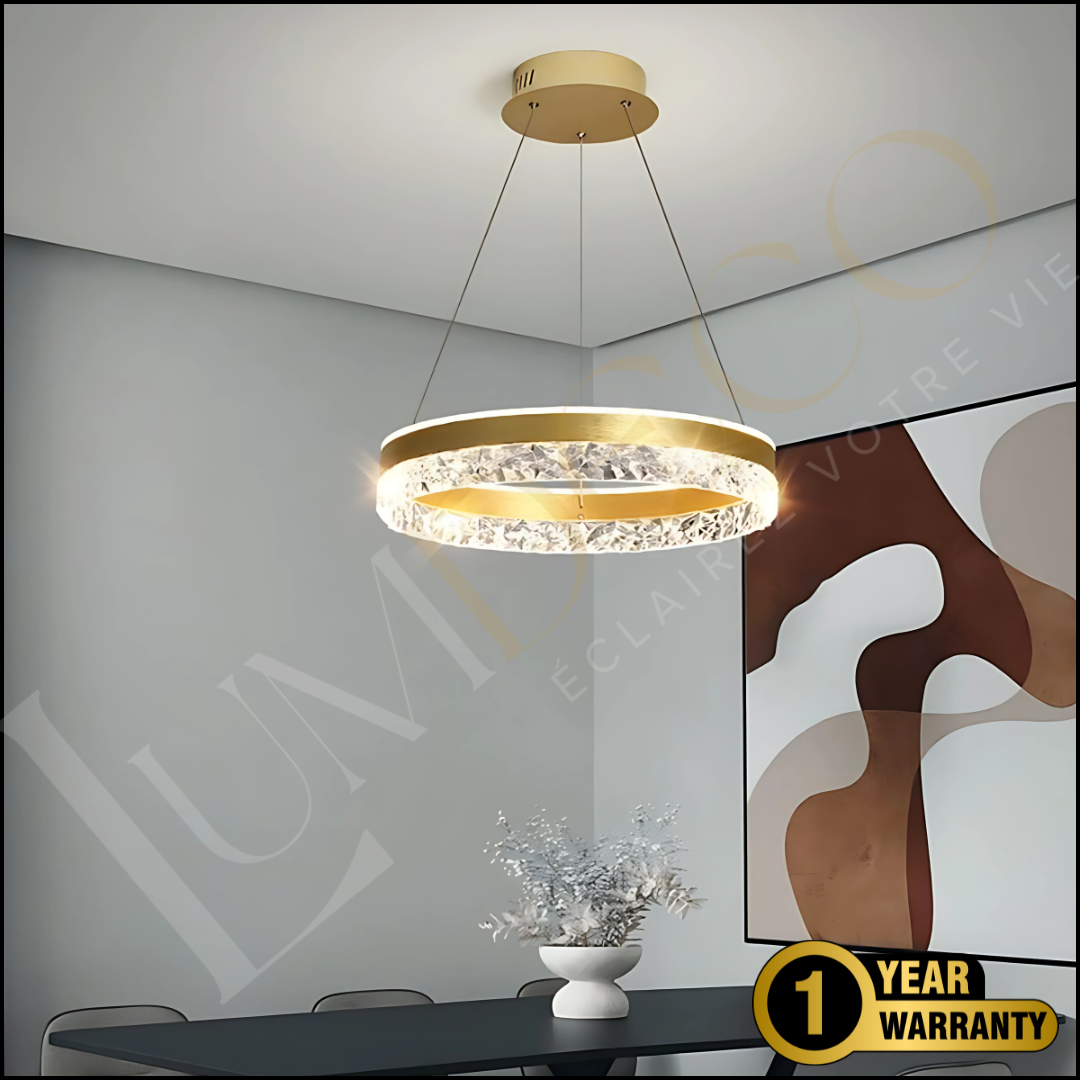 Suspension CRYSTALIA Dorée  – SL109