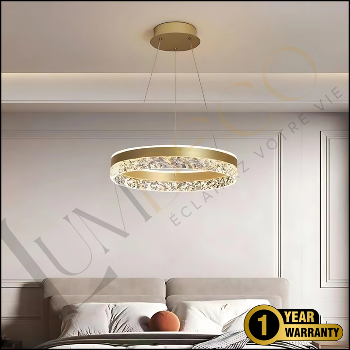Suspension CRYSTALIA Dorée  – SL109