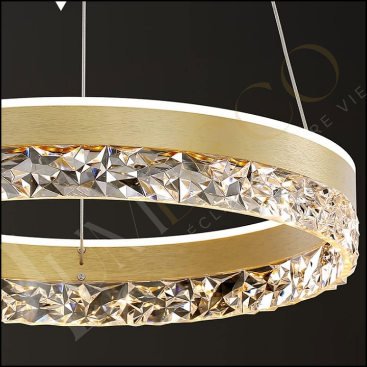 Suspension CRYSTALIA Dorée  – SL109