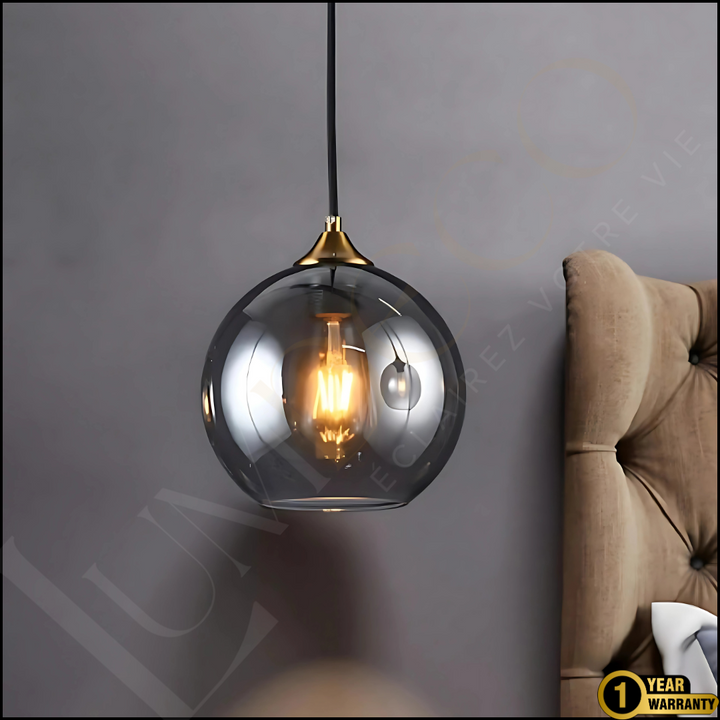 Suspension GLOBE GRIS-SS075