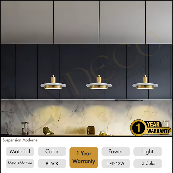 Suspension ASTRIA Marbre Blanc - SL120