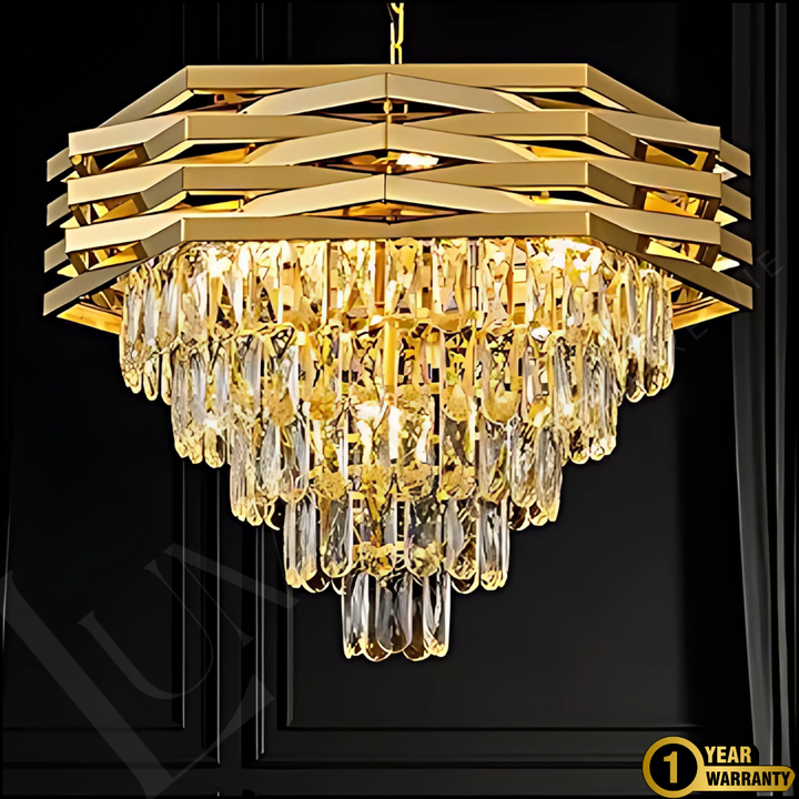 Lustre   HEXALUX Dorée- TR004