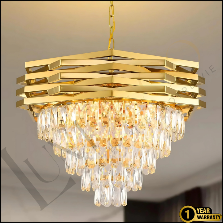 Lustre   HEXALUX Dorée- TR004