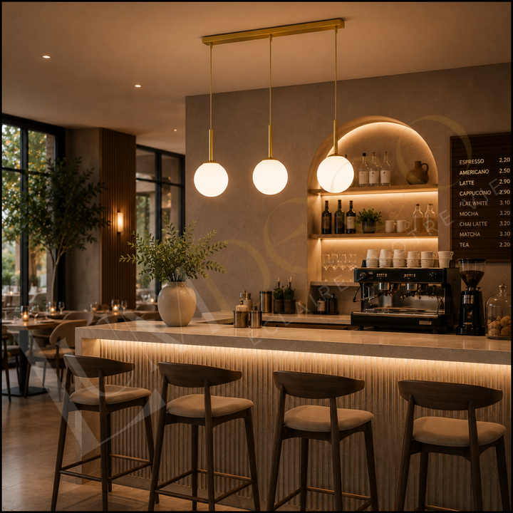 Suspension en verre triple lumières- SS015